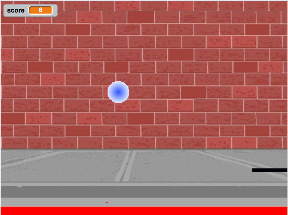 A game in Scratch with a score
