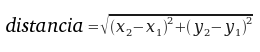 Formula de distancia