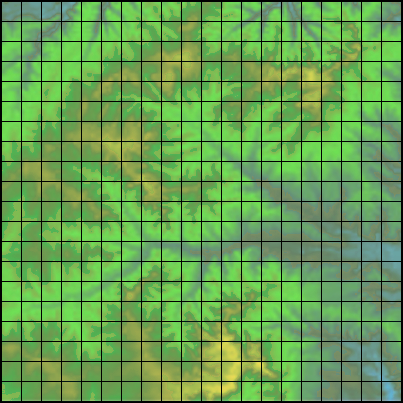 20 by 20 grid
