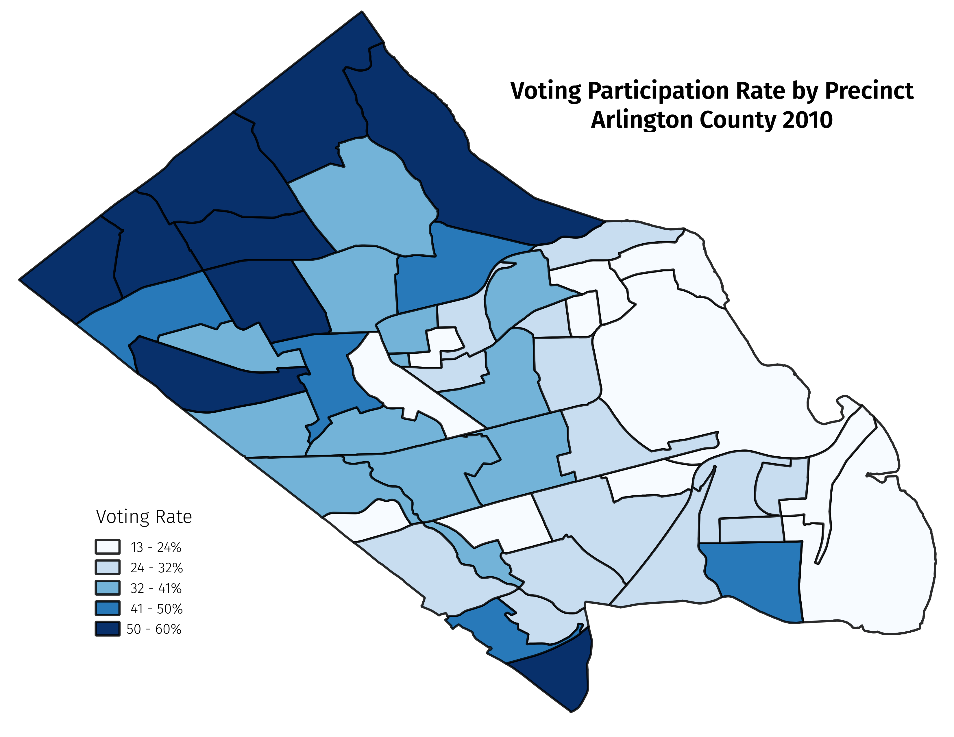 Choropleth Voting Rate Map